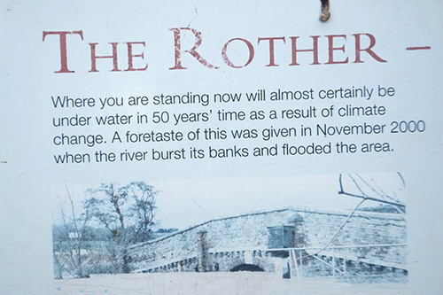 National Trust UK, Sign, Rother, Floods and Climate Change