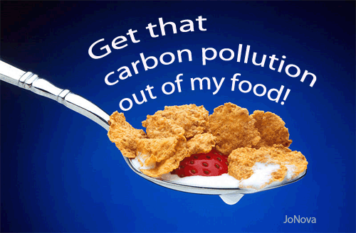 carbon pollution misinformation. Get that carbon out of my food!