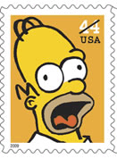 homer simpson stamp 44c