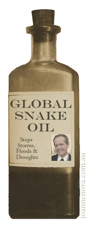 Snake Oil Salesman, Climate Quack. Bill Shorten.