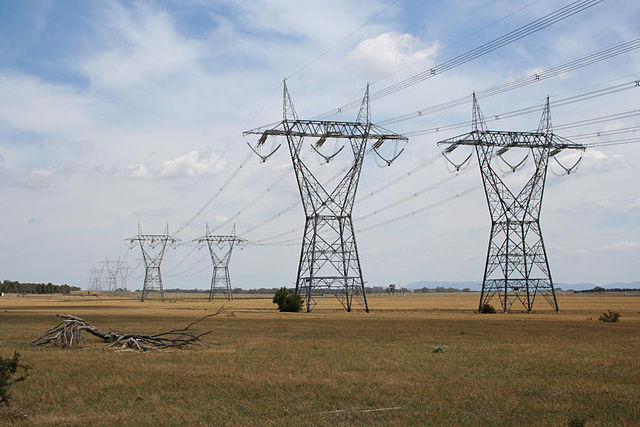 Transmission lines, interconnectors. Photo MArcus Wongm