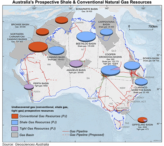 Australia, gas discovery, NT, Beetaloo, map. 