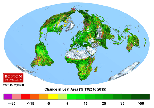 Earth, Greenery, plant growth, Nature, climate change, 2016