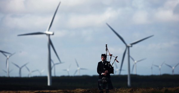 Wind farms, Scotland.