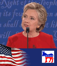 Hillary Clinton, US Election, Flag. 2016.