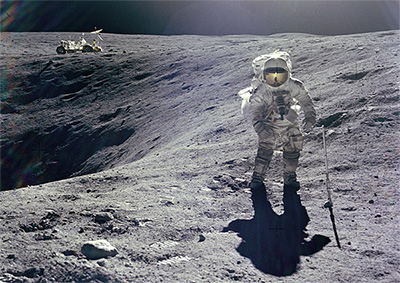 Charles Duke, NASA Astronaut, Moon, climate skeptic. Photo.